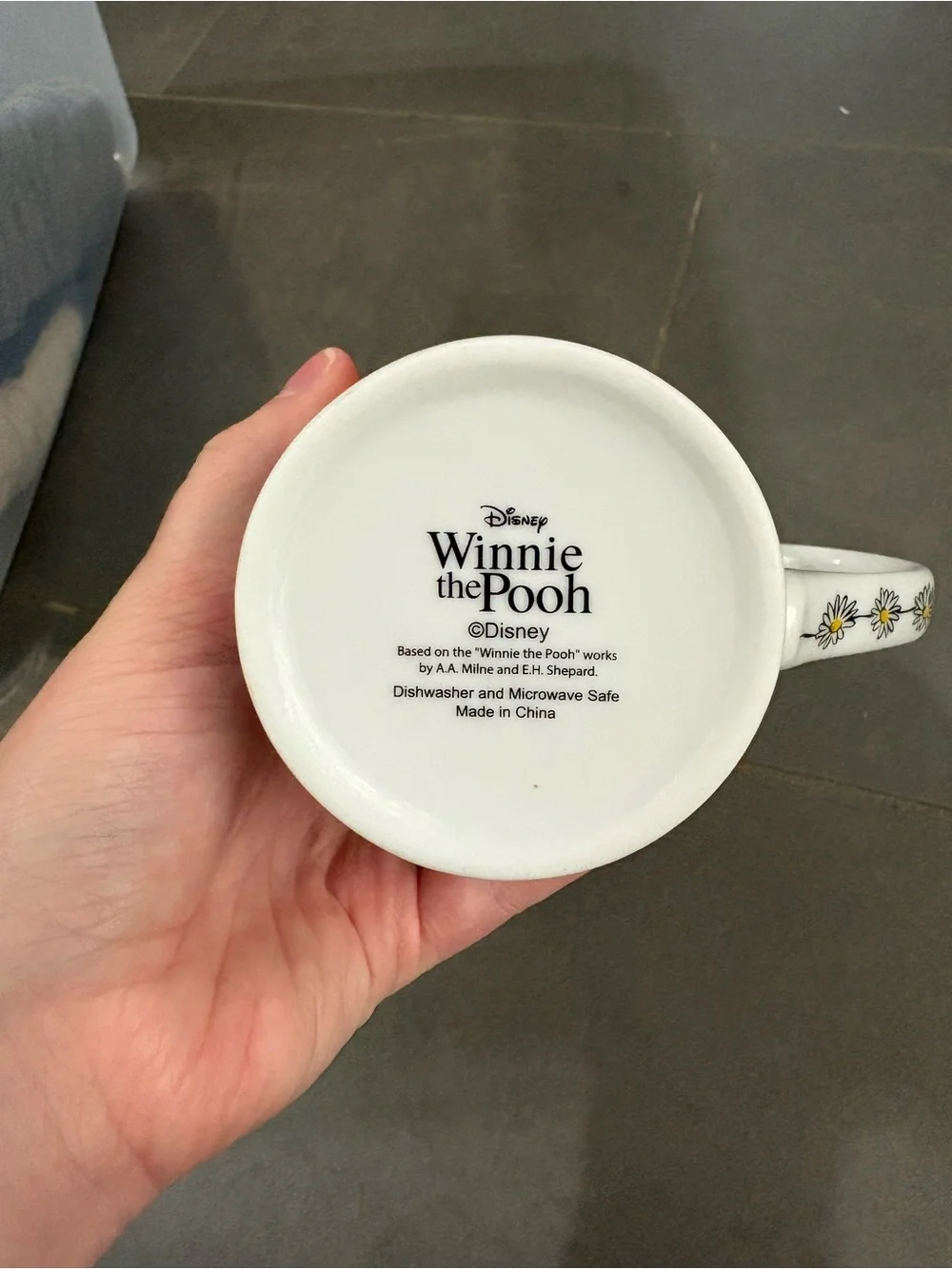 Winnie the Pooh Porcelain Mug Set - White with Red & Yellow Accents
